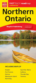 Northern Ontario Road Map Fast Track (Laminated)
