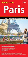 Paris Deluxe Road Map -  MapArt