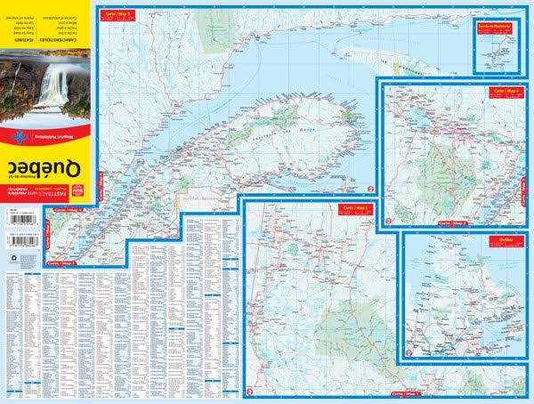 Quebec Road Map Fast Track (Laminated)