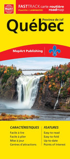 Quebec Road Map Fast Track (Laminated)