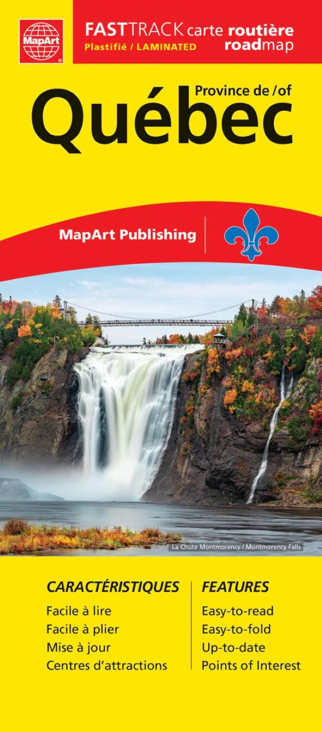Quebec Road Map Fast Track (Laminated)