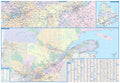 Quebec Wall Map 41x59 Laminated