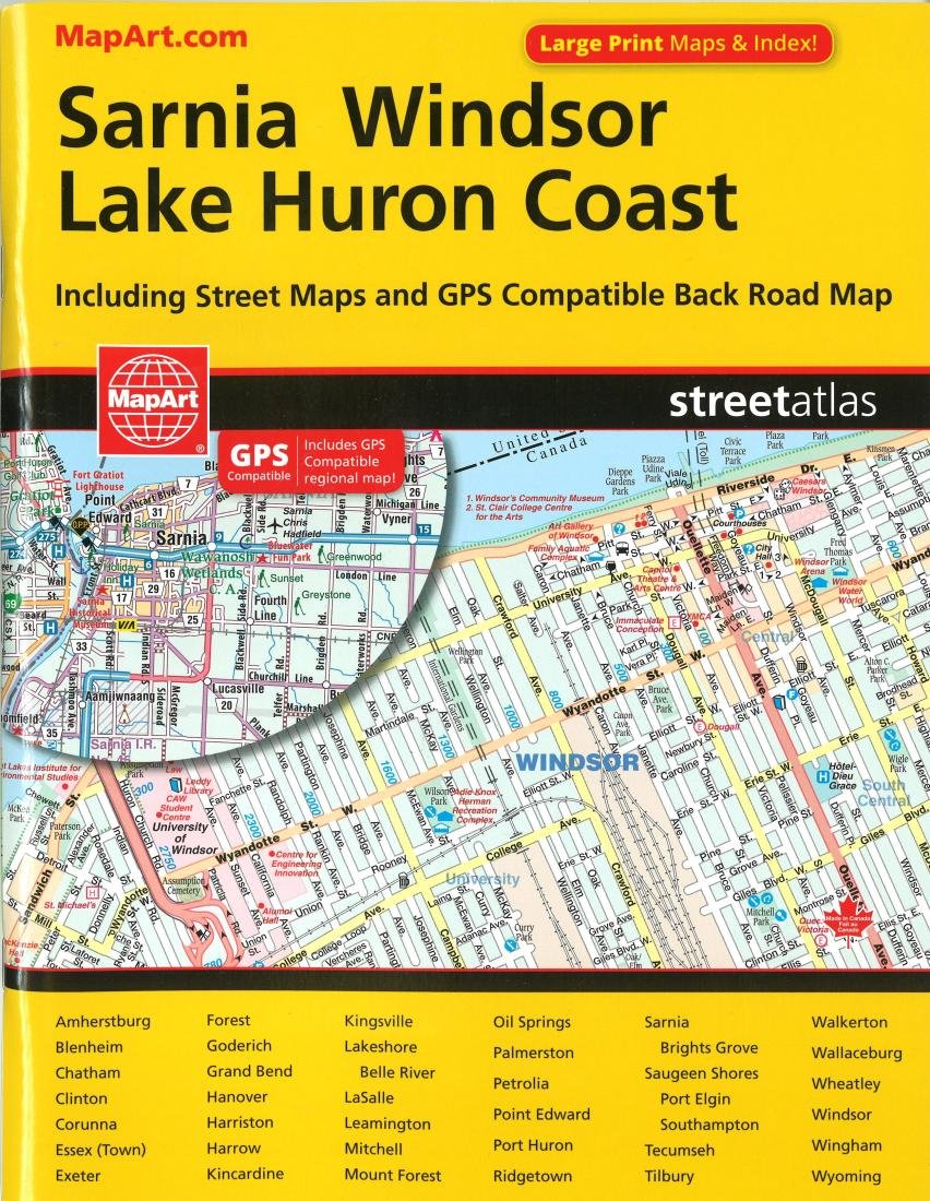 Sarnia Windsor Lake Huron Coast Street Guide