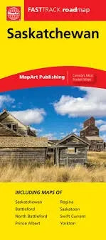 Saskatchewan Road Map Fast Track (Laminated)