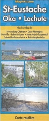 St Eustache, Oka, Lachute Road Map (French)