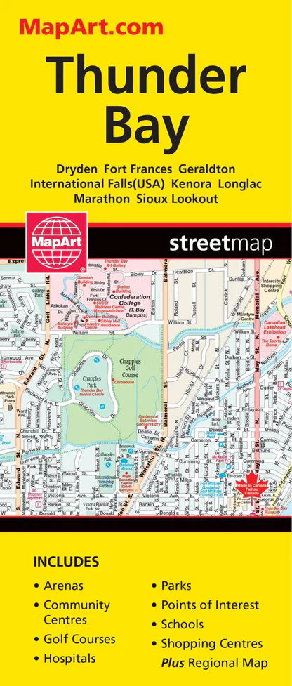 Thunder Bay Street Map