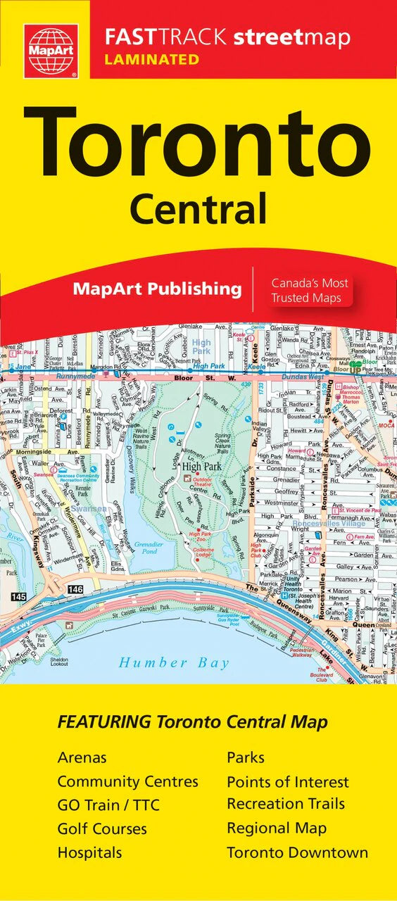 Toronto Street Map Fast Track (Laminated)