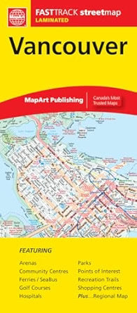 Vancouver Street Map Fast Track (Laminated)
