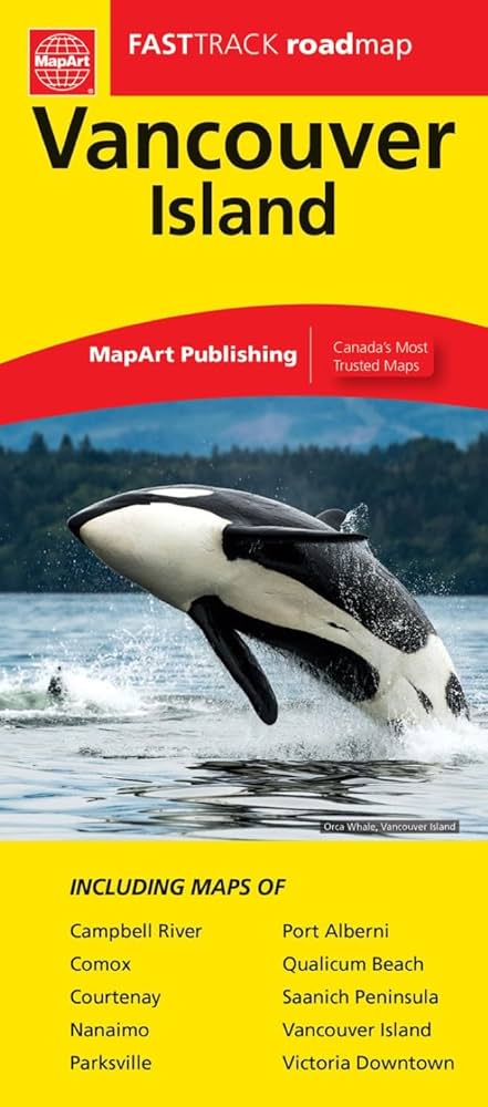 Vancouver Island Street Map Fast Track (Laminated)