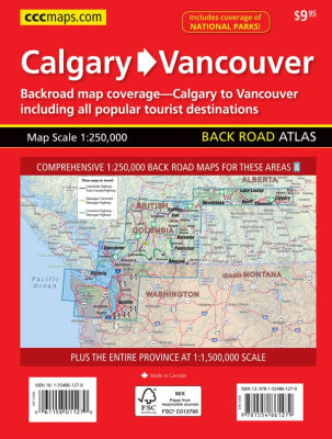 Vancouver to Calgary Back Road Atlas