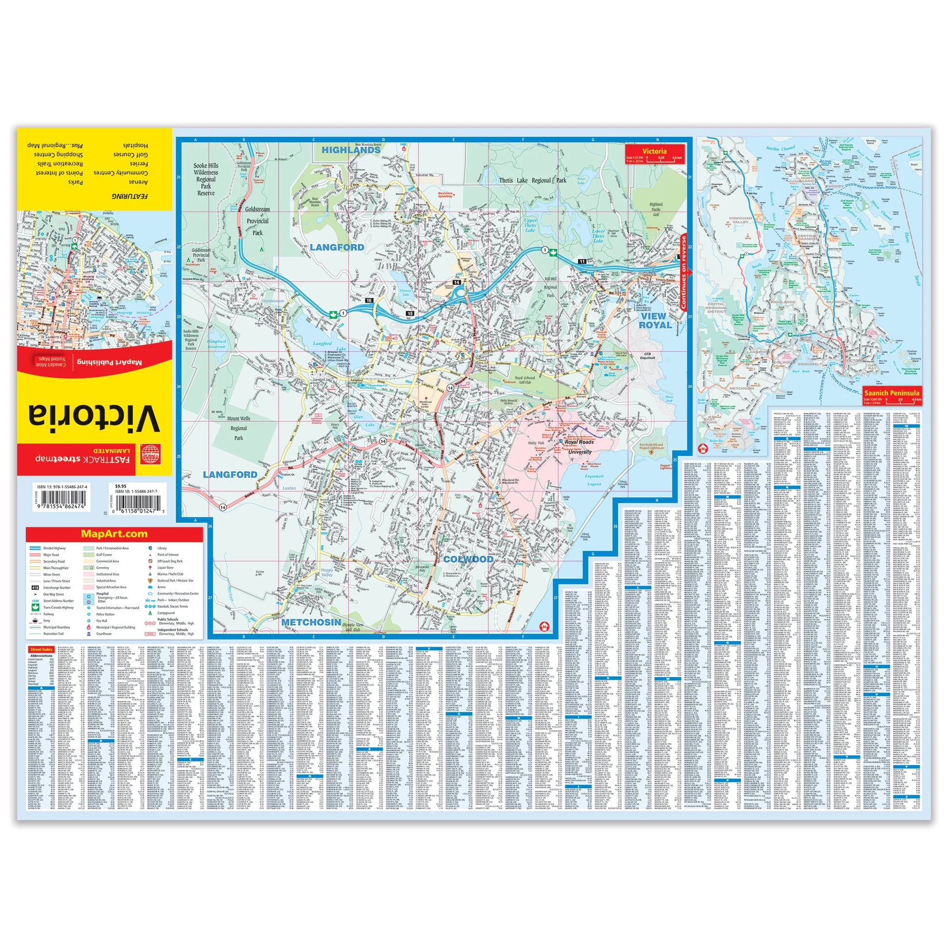 Victoria Street Map Fast Track (Laminated)